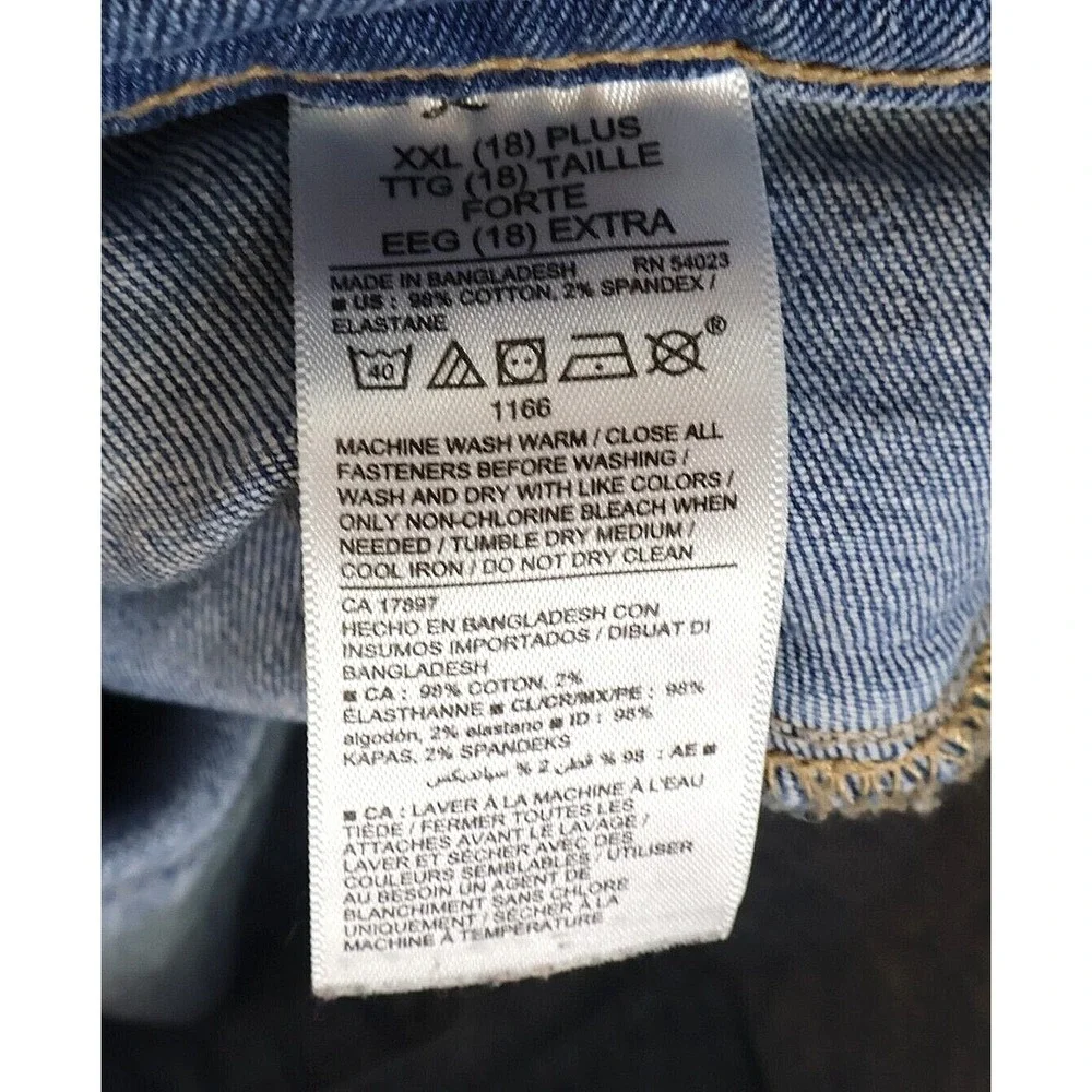 Old Navy Skinny Jeans Girls Size XXL (18) Blue Medium Wash Denim Stretch Pull-On